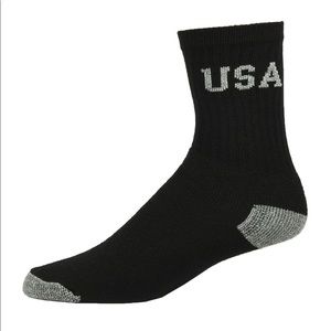 4-pair Power Club Sport Socks, Black/Gray, Men’s size 9-11, New!